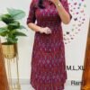 COTTON ALINE PATTERN KURTI WITH POCKET 8