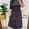 COTTON ALINE PATTERN KURTI WITH POCKET 4