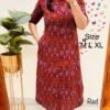 COTTON ALINE PATTERN KURTI WITH POCKET 3