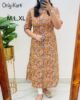 COTTON ALINE PATTERN KURTI WITH POCKET 1